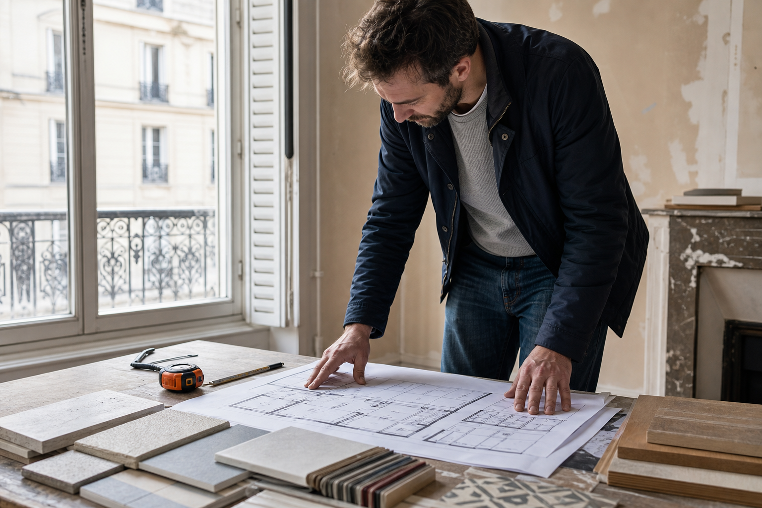Scène professionnelle illustrant potentiel cache bien immobilier