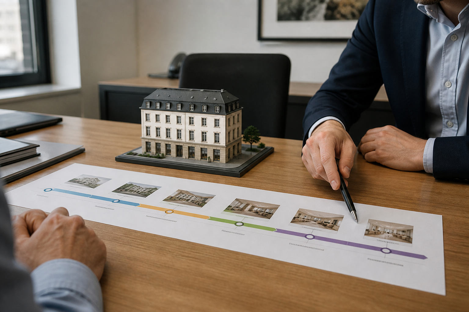 Frise de remboursement in fine reliant acquisition, travaux et revente