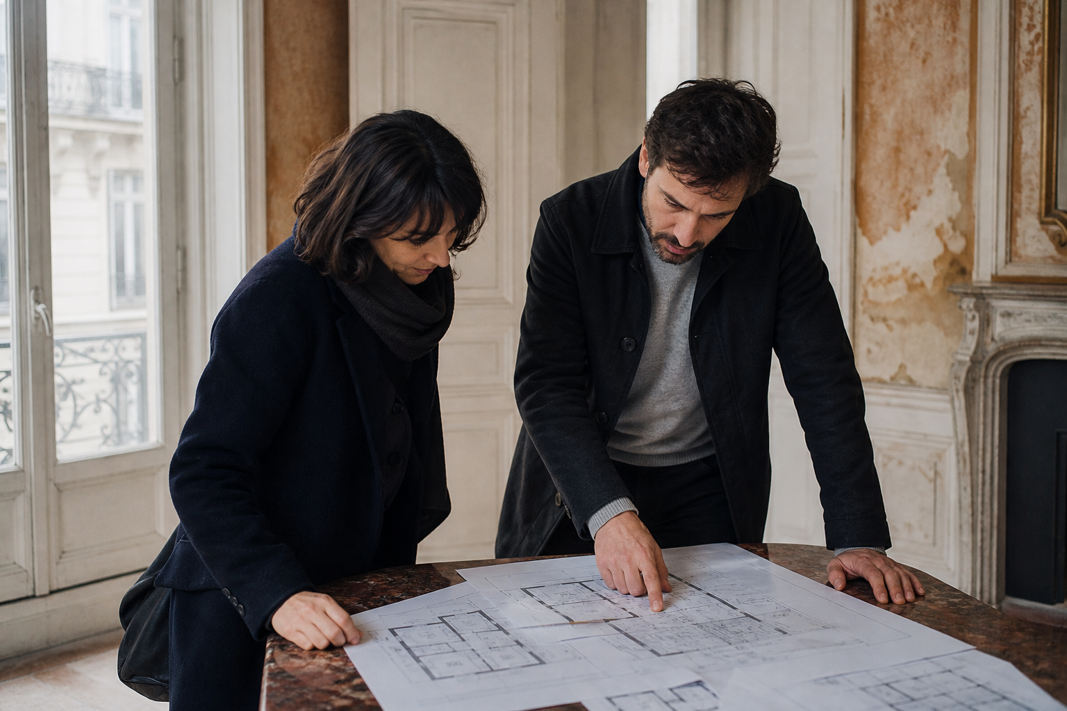 Scène professionnelle illustrant transformer local en logement